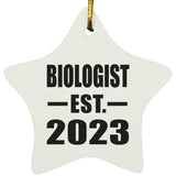 Biologist Established EST. 2023 - Star Ornament