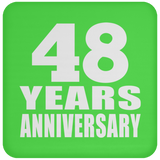 48th Anniversary 48 Years - Drink Coaster