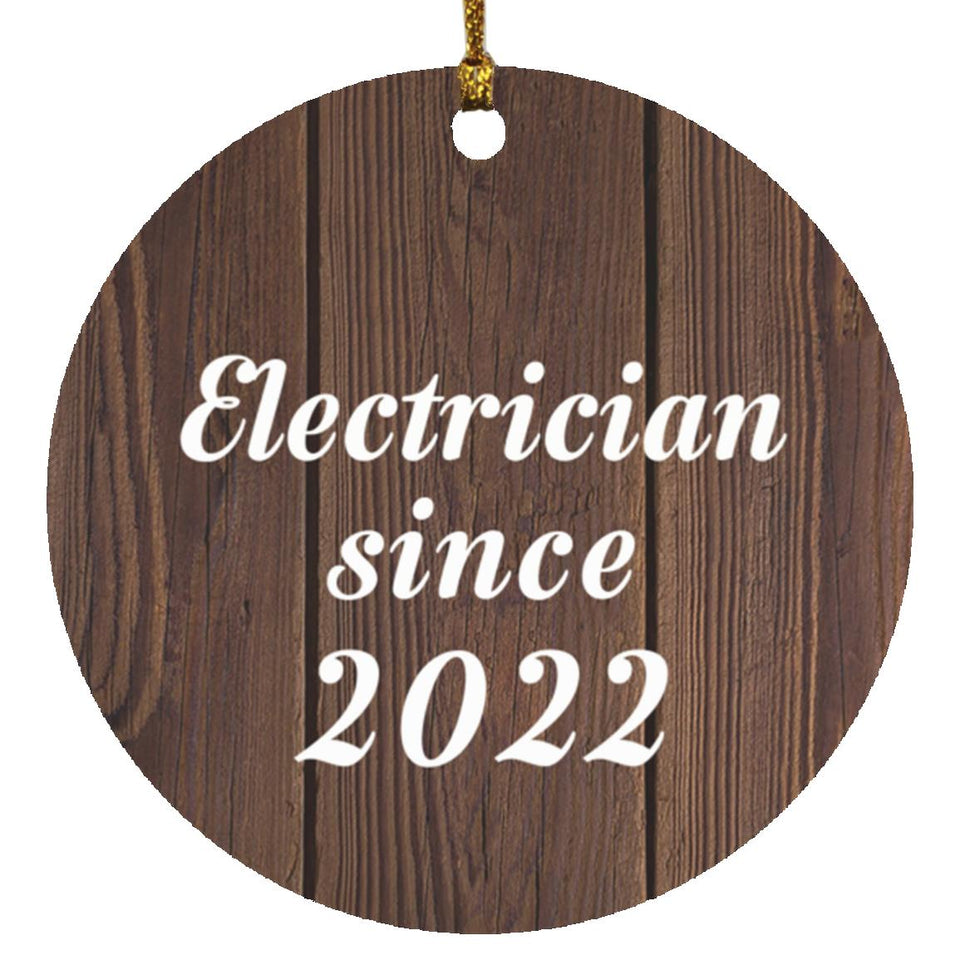 Electrician Since 2022 - Circle Ornament D