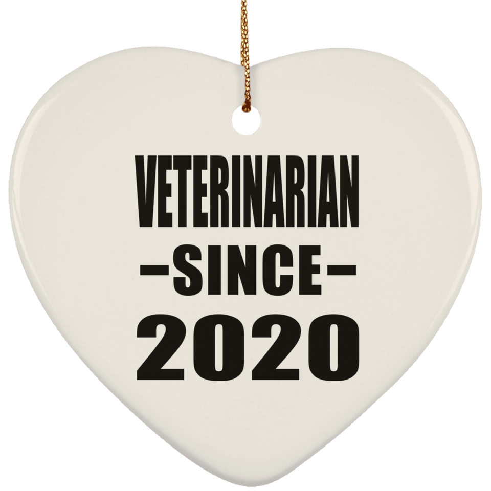 Veterinarian Since 2020 - Heart Ornament