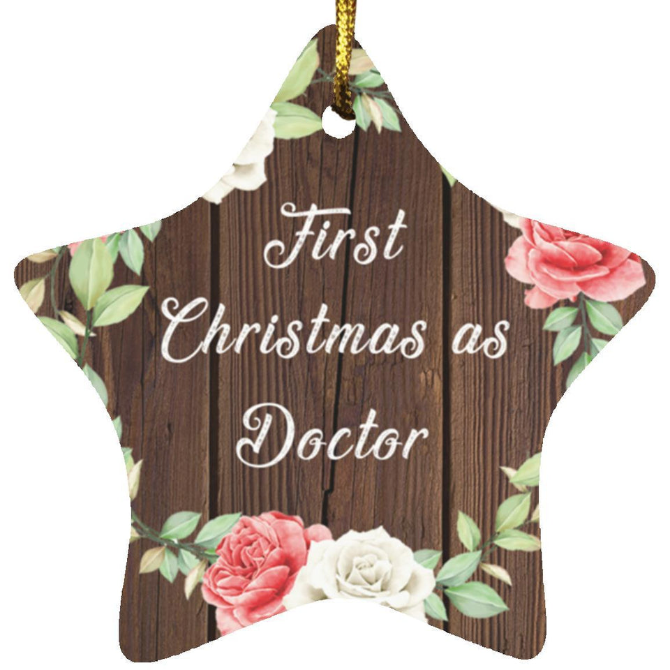 First Christmas As Doctor - Star Ornament A