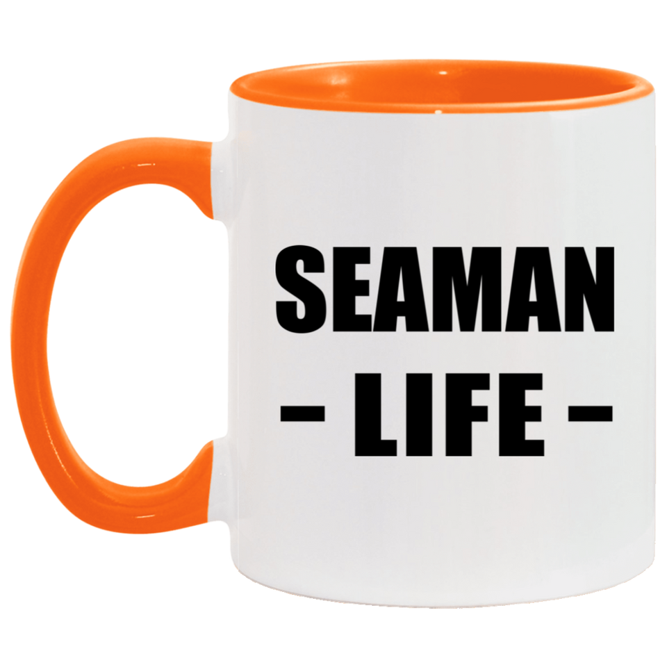 Seaman Life - 11oz Accent Mug Orange