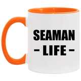 Seaman Life - 11oz Accent Mug Orange