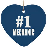 Number One #1 Mechanic - Heart Ornament