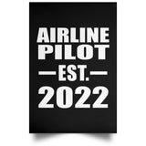 Airline Pilot Established EST. 2022 - Poster Portrait