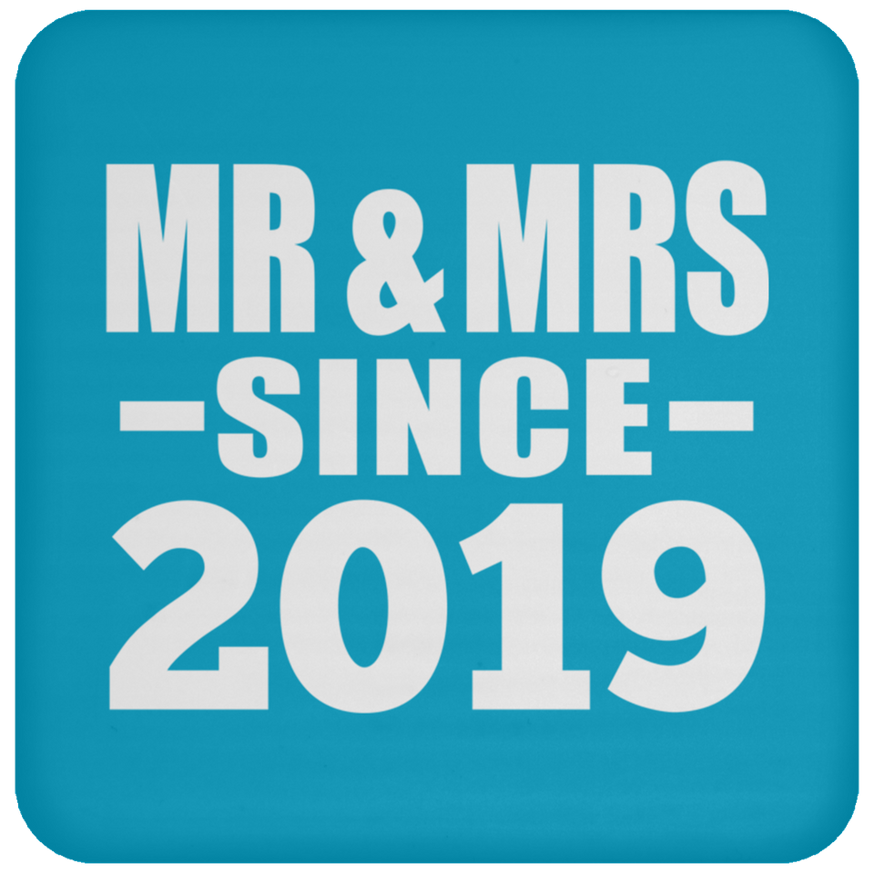 5th Anniversary Mr & Mrs Since 2019 - Drink Coaster