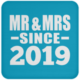 5th Anniversary Mr & Mrs Since 2019 - Drink Coaster