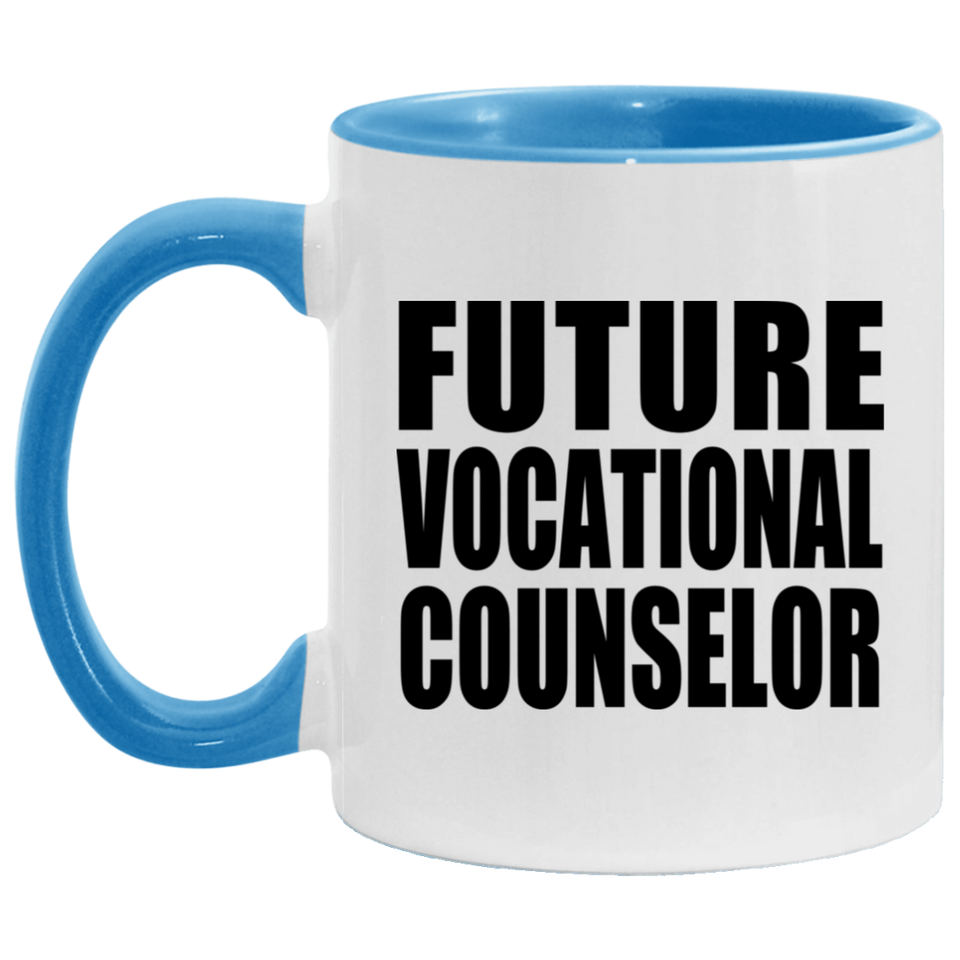 Future Vocational Counselor - 11oz Accent Mug Blue