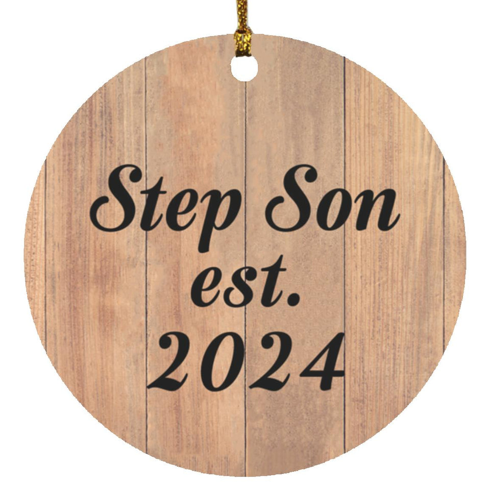 Step Son Established EST. 2024 - Circle Ornament C