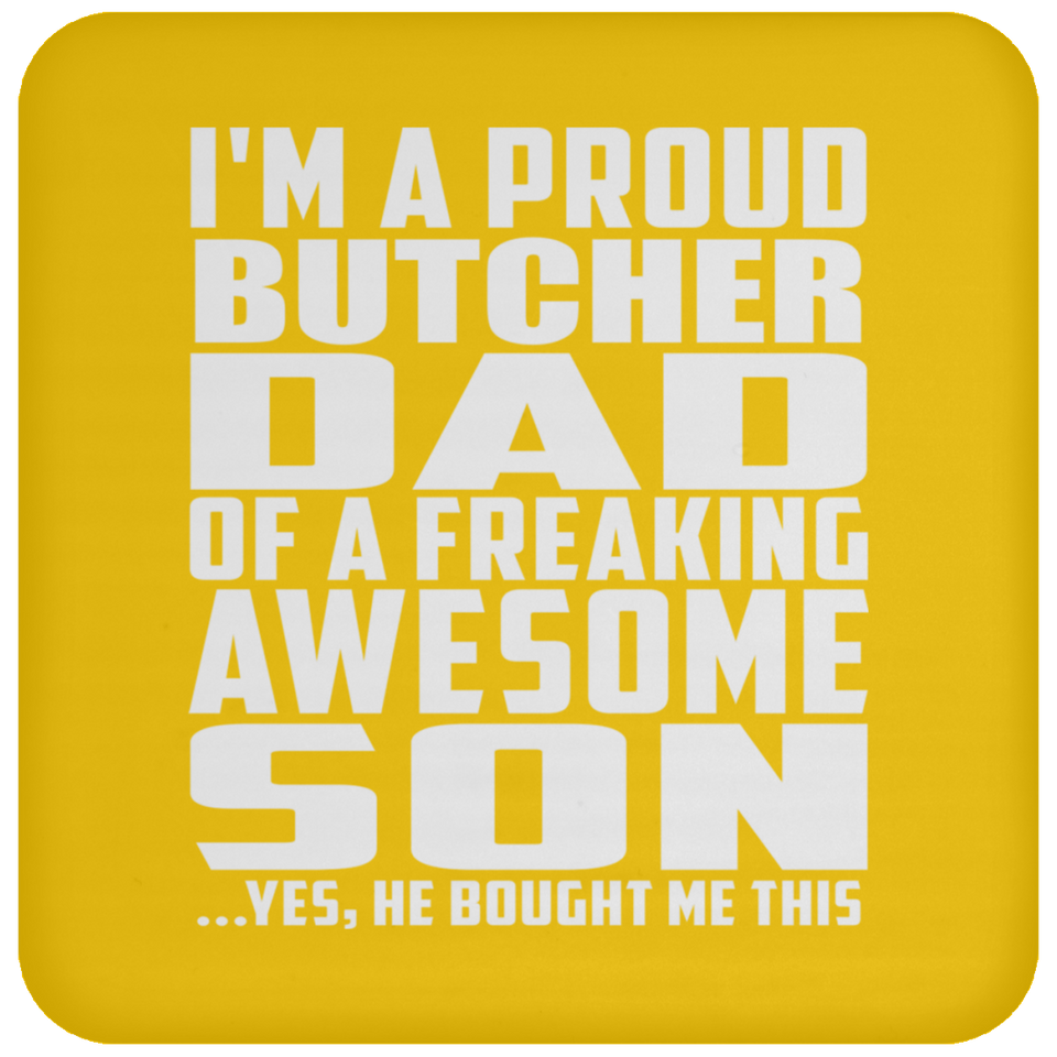 Proud Butcher Dad Of Awesome Son - Drink Coaster