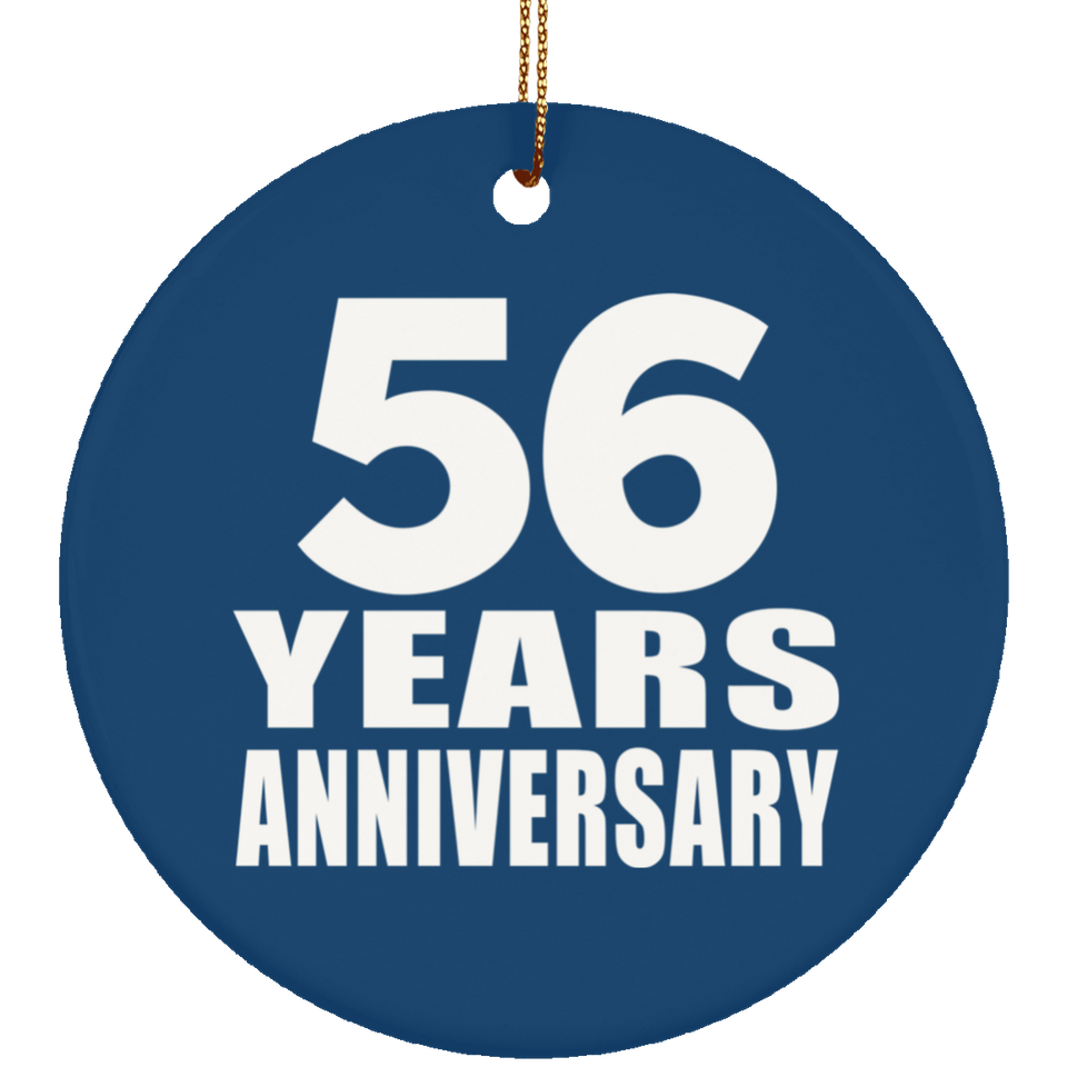 56th Anniversary 56 Years Anniversary - Circle Ornament
