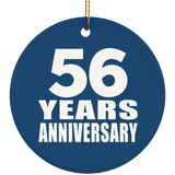 56th Anniversary 56 Years Anniversary - Circle Ornament