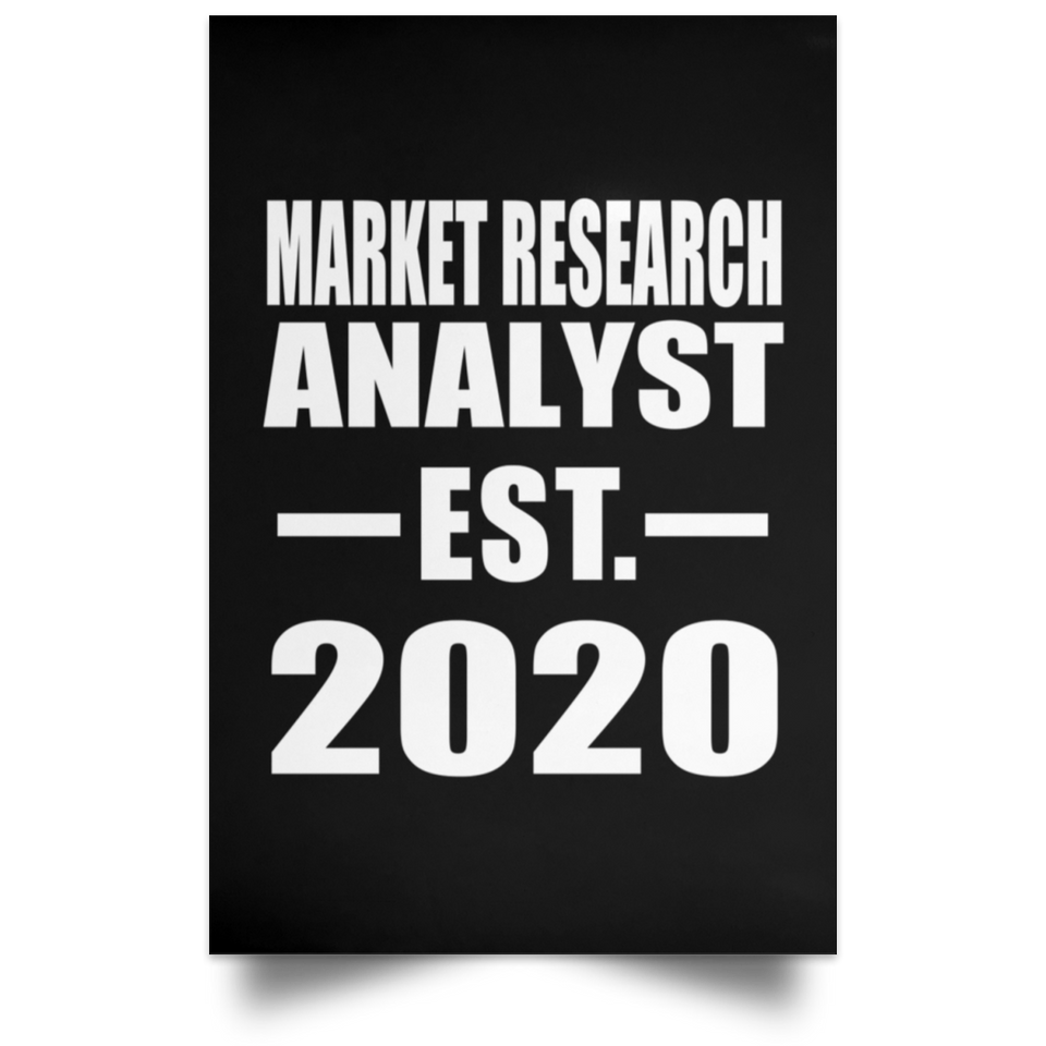 Market Research Analyst Established EST. 2020 - Poster Portrait