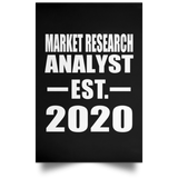 Market Research Analyst Established EST. 2020 - Poster Portrait