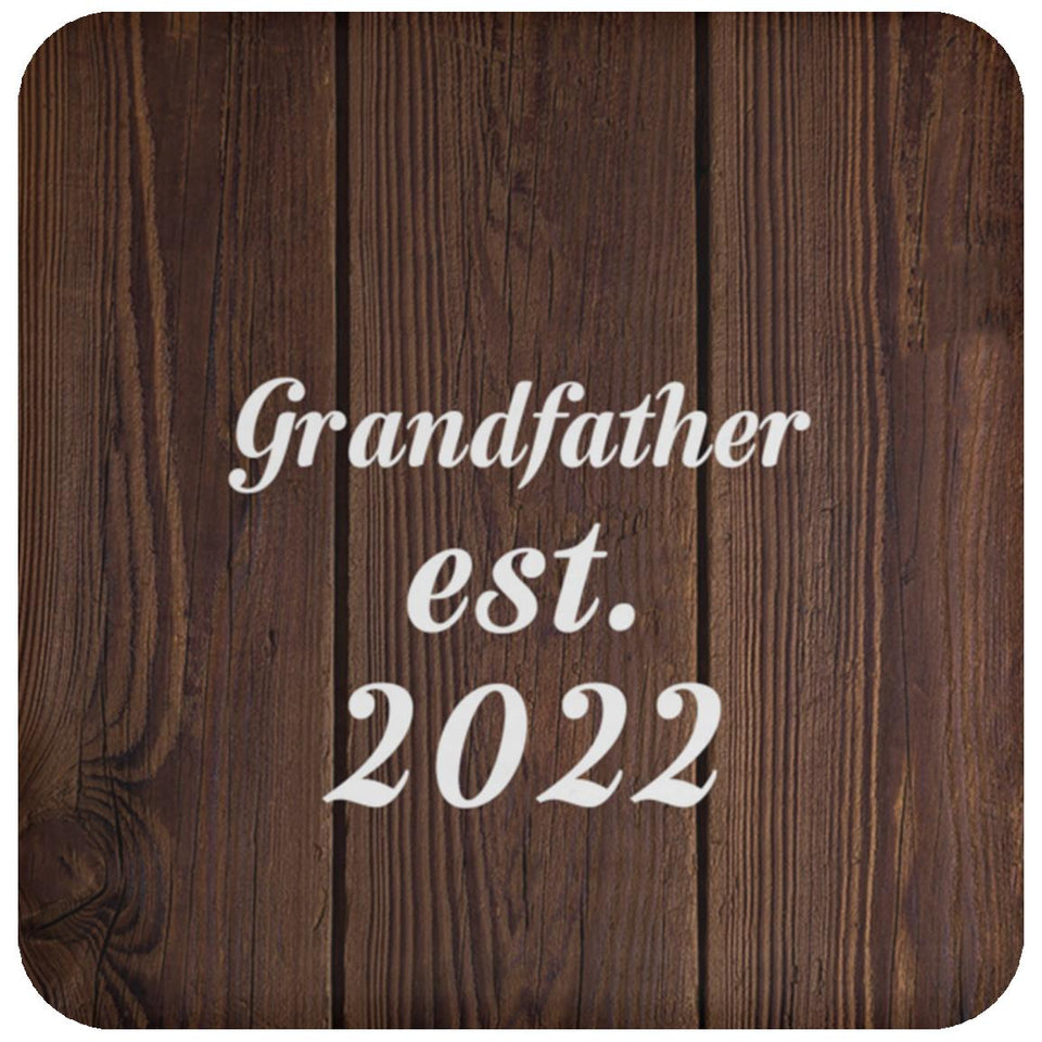Grandfather Established EST. 2022 - Drink Coaster D