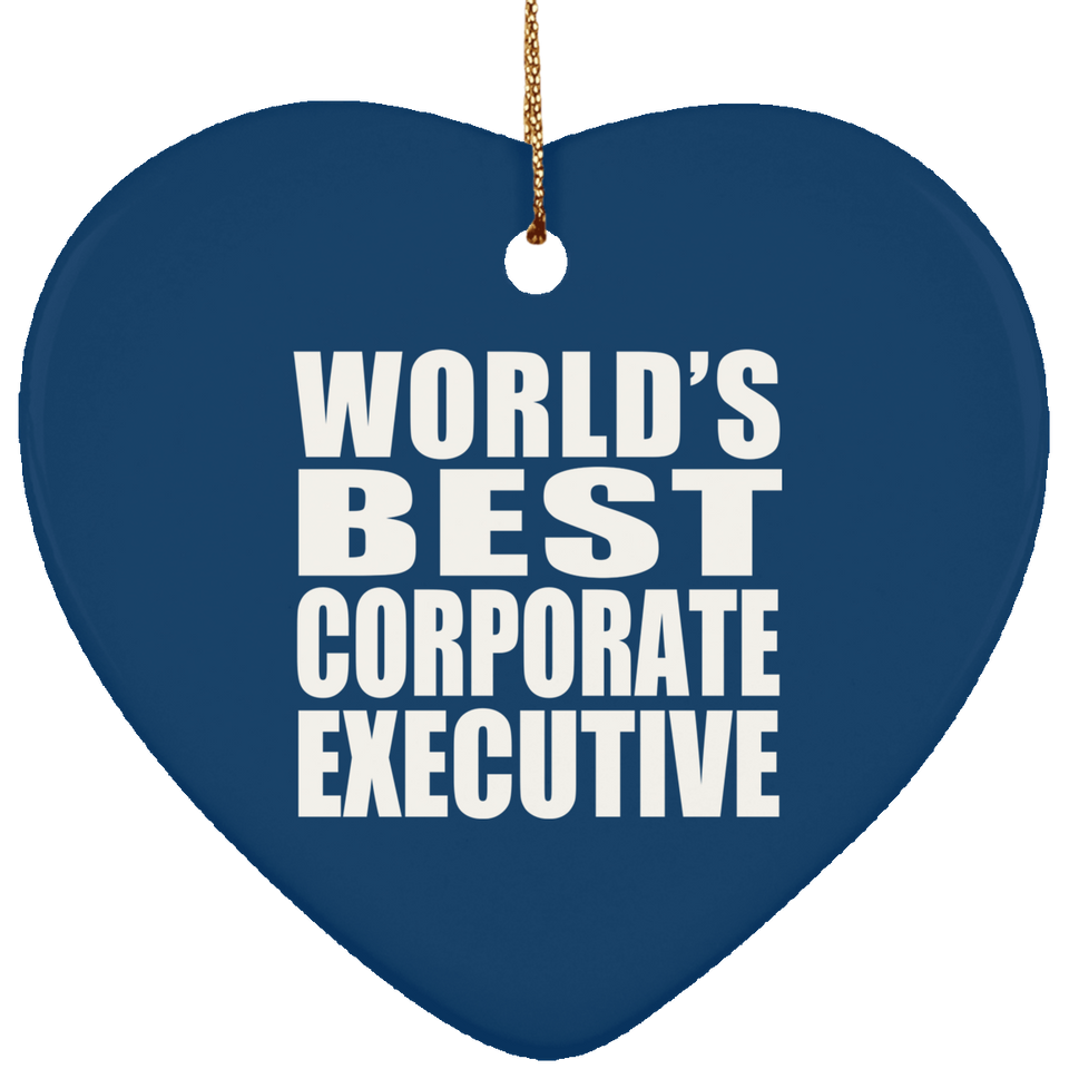 World's Best Corporate Executive - Heart Ornament