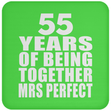 55th Anniversary 55 Years Of Being Mrs Perfect - Drink Coaster