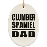 Clumber Spaniel Dad - Oval Ornament