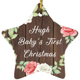 Hugh Baby's First Christmas - Star Ornament A