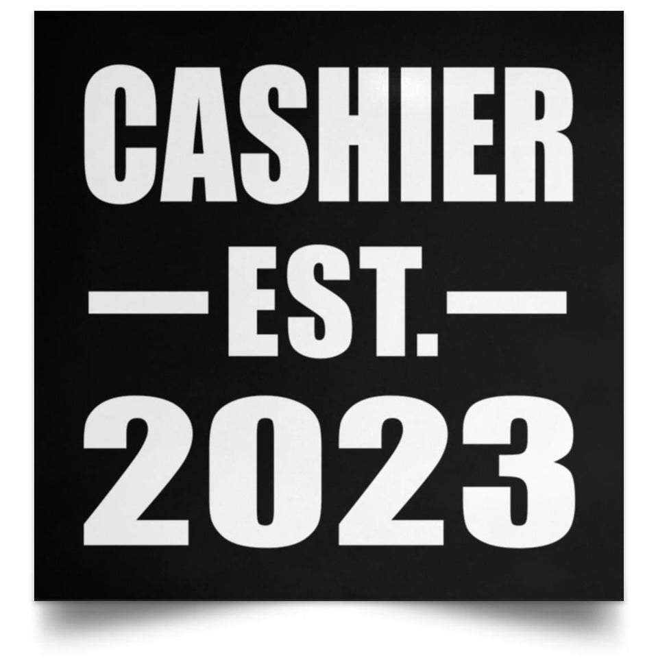 Cashier Established EST. 2023 - Poster Square