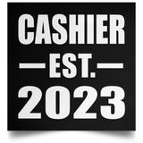 Cashier Established EST. 2023 - Poster Square