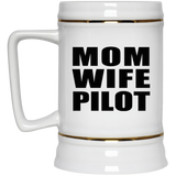 Mom Wife Pilot - Beer Stein