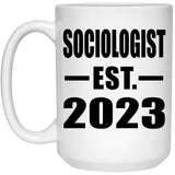 Sociologist Established EST. 2023 - 15oz Coffee Mug