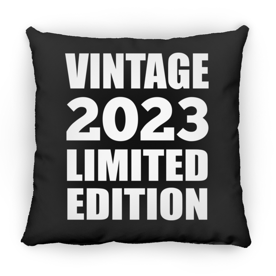 1st Birthday Vintage 2023 Limited Edition - Throw Pillow Black
