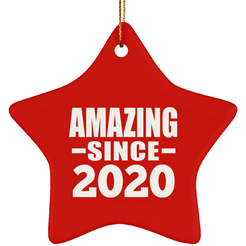 4th Birthday Amazing Since 2020 - Star Ornament