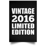 8th Birthday Vintage 2016 Limited Edition - Poster Portrait