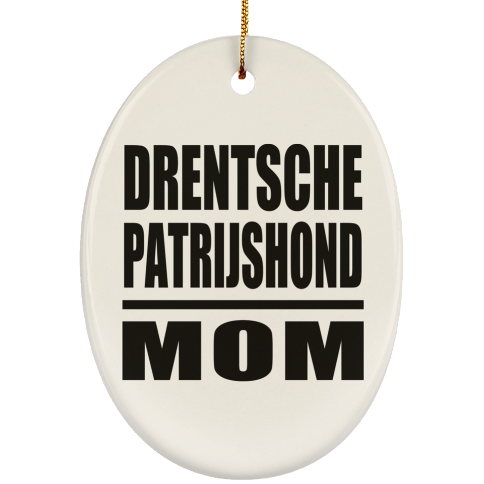 Drentsche Patrijshond Mom - Oval Ornament