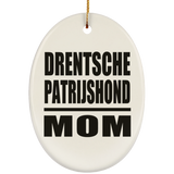 Drentsche Patrijshond Mom - Oval Ornament