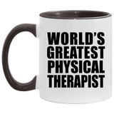 World's Greatest Physical Therapist - 11oz Accent Mug Black