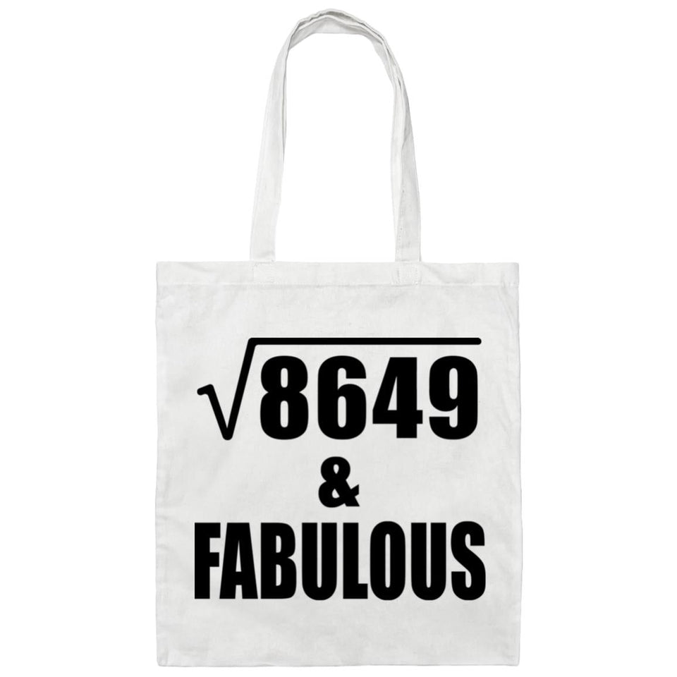 93rd Birthday Square Root of 8649 & Fabulous - Tote Bag White