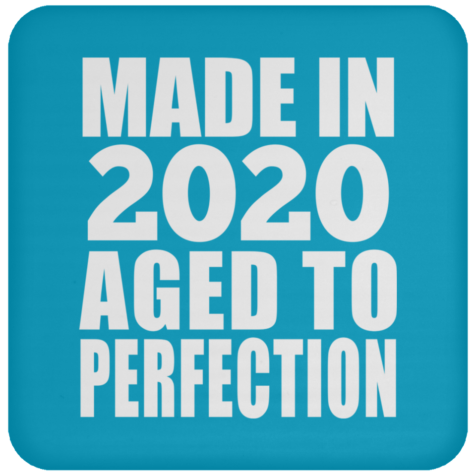 4th Birthday Made In 2020 Aged to Perfection - Drink Coaster