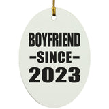 Boyfriend Since 2023 - Oval Ornament