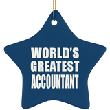 World's Greatest Accountant - Star Ornament