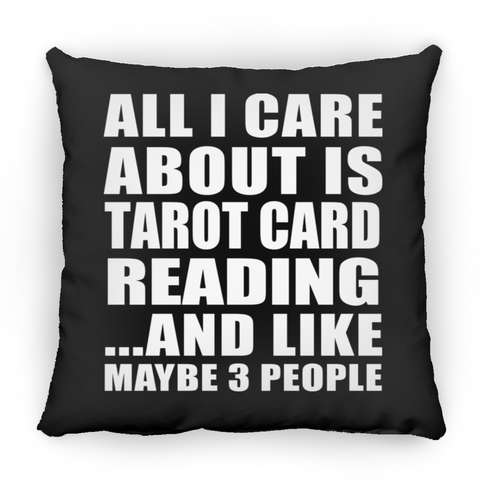 All I Care About Is Tarot Card Reading - Throw Pillow Black