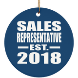 Sales Representative Established EST. 2018 - Circle Ornament