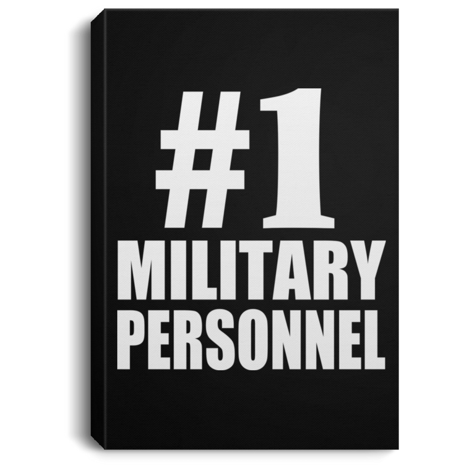 Number One #1 Military Personnel - Canvas Portrait