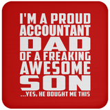 Proud Accountant Dad Of Awesome Son - Coaster