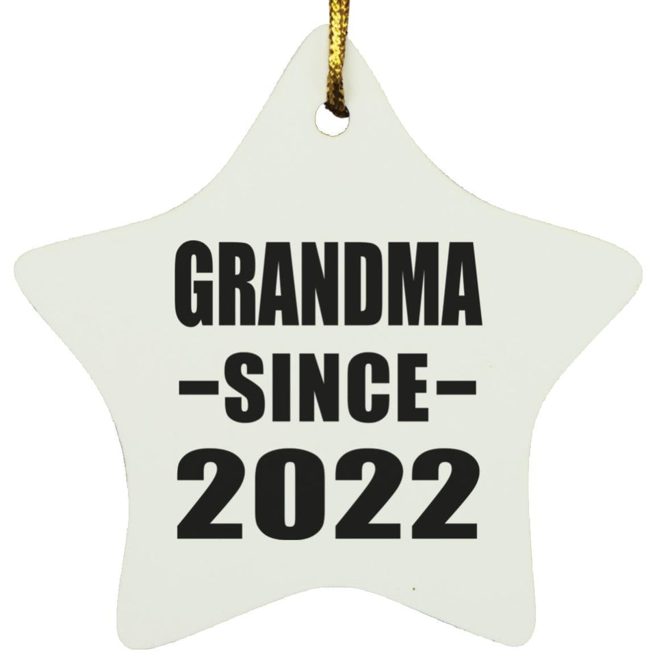 Grandma Since 2022 - Star Ornament