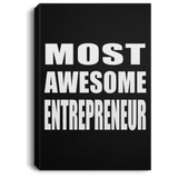 Most Awesome Entrepreneur - Canvas Portrait