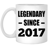 7th Birthday Legendary Since 2017 - 11oz Coffee Mug