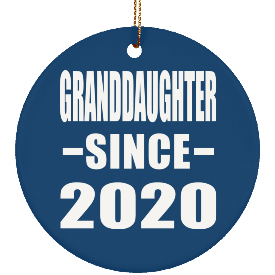 Granddaughter Since 2020 - Circle Ornament