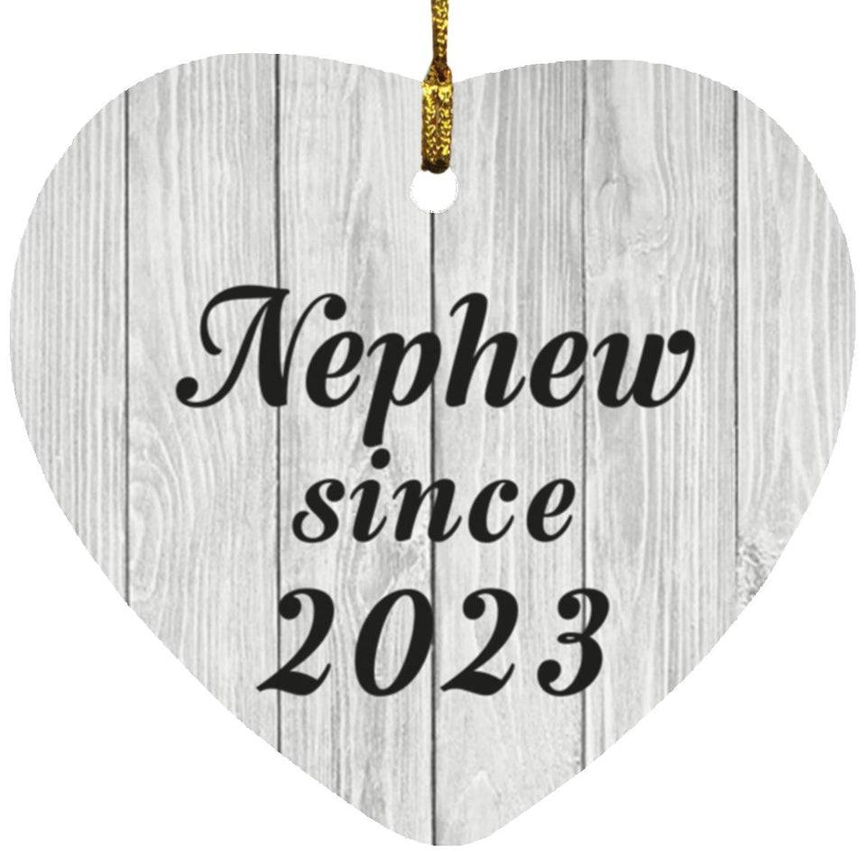 Nephew Since 2023 - Heart Ornament F