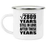 53rd Anniversary Square Root of 2809 Years Still In Love - 12oz Camping Mug