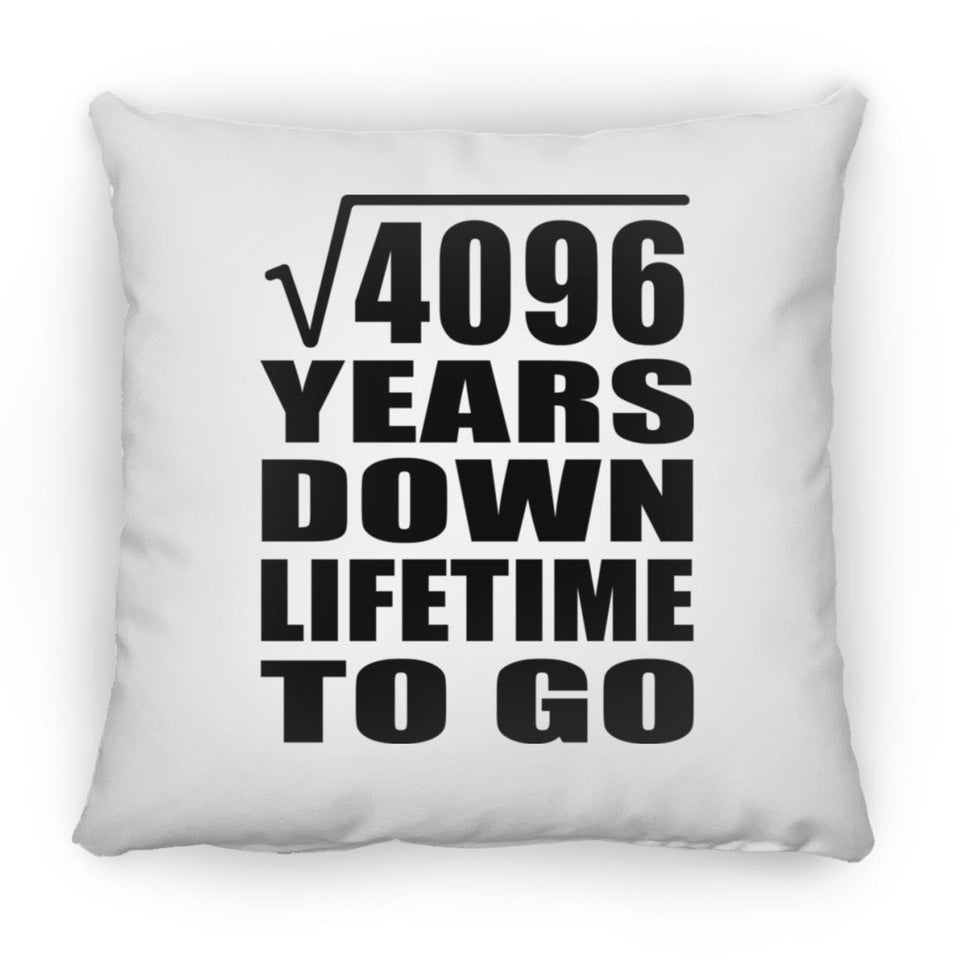 64th Anniversary Square Root of 4096 Years Lifetime To Go - Throw Pillow