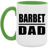 Barbet Dad - 15oz Accent Mug Green