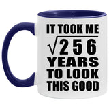16th Birthday Took Square Root of 256 Years To Look Good - 11oz Accent Mug Purple